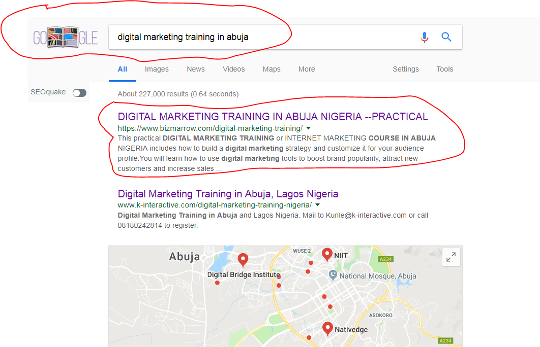 digital marketing training abuja NIGERIA